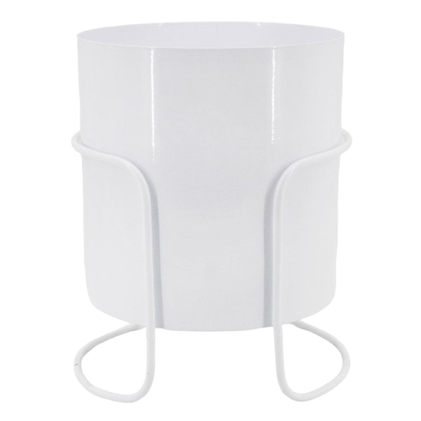 Sunny Club White Planter Stand, 8"