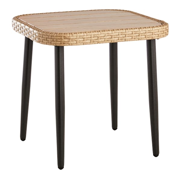 Paloma Patio Side Table with Rustic Grey Top