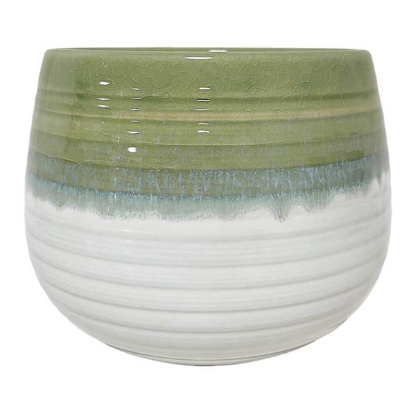 Indoor Cheryl Ombre Green Planter, 6"