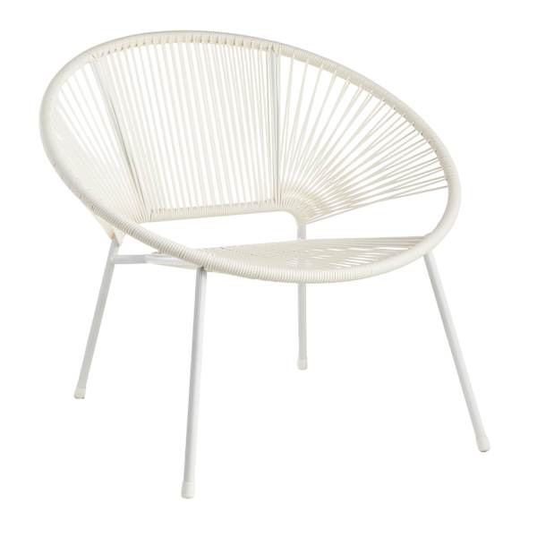 Oh Joy! White Round Disc Outdoor Chair