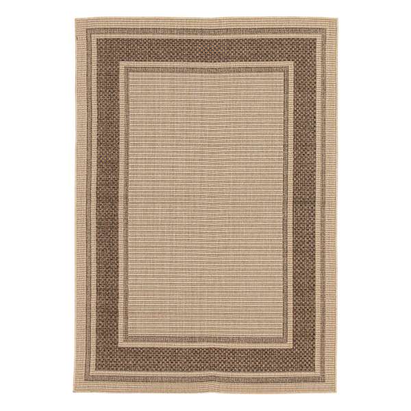 (E212) Santorini Cayden Natural Woven Indoor & Outdoor Area Rug, 5x7