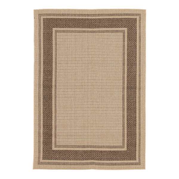(E212) Santorini Cayden Natural Woven Indoor & Outdoor Area Rug, 7x10