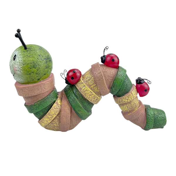 Solar Caterpillar Outdoor Garden Statue