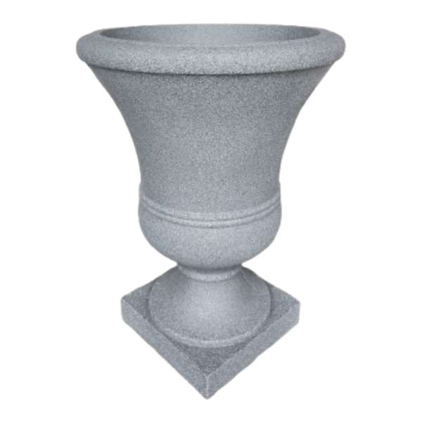 Japi Charcoal Grey Round Outdoor Urn, 19"