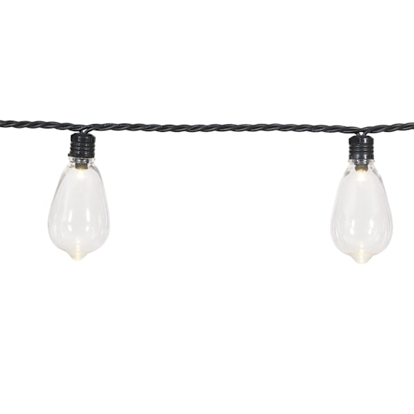 30-Count LED Edison String Lights with Black Wire