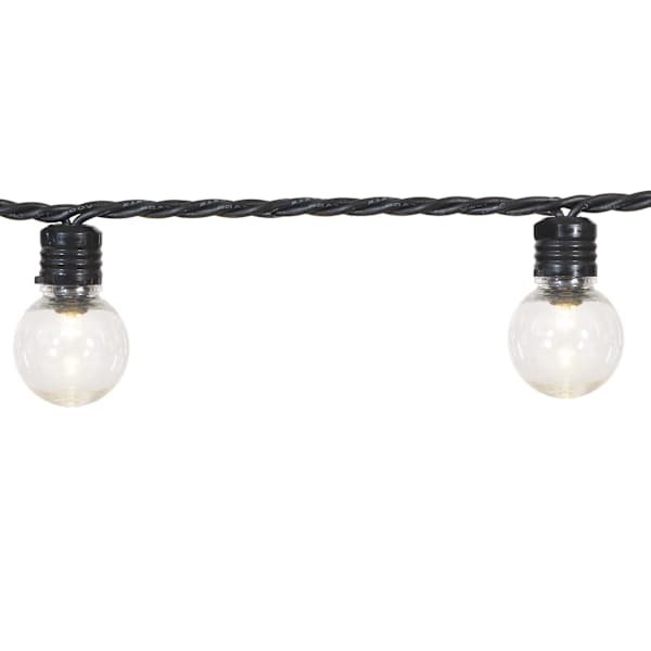 100-Count LED G30 Globe String Lights with Black Wire