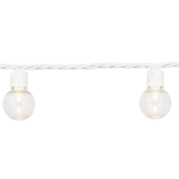 100-Count LED G30 Globe String Lights with White Wire