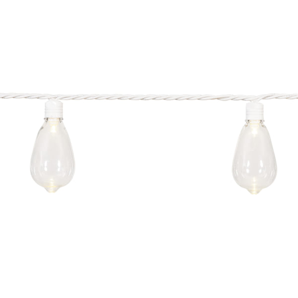 30-Count LED Edison String Lights with White Wire