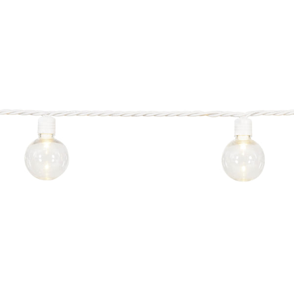 30-Count LED G40 Globe String Lights with White Wire