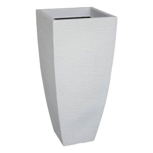 Japi Sandstone Slim Modern Square Outdoor Planter, Medium