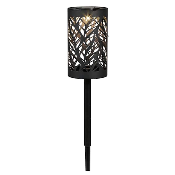 Solar Laser Cut Leaves Lantern Pathway Light