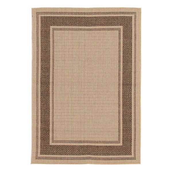 (E212) Santorini Cayden Natural Woven Indoor & Outdoor Accent Rug, 3x5