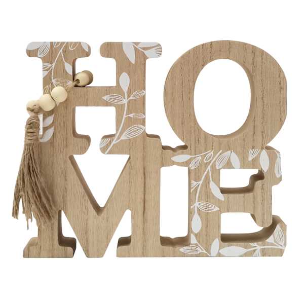 Home Stacked Wood Sign, 7x8