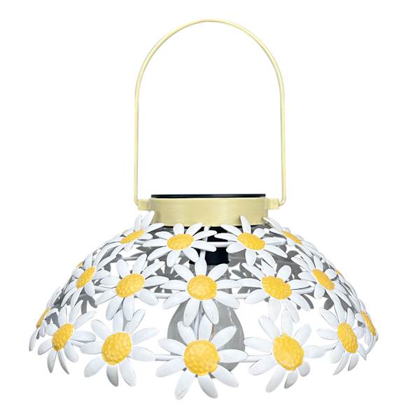 Sunny Club Daisy Hanging Outdoor Solar Lantern