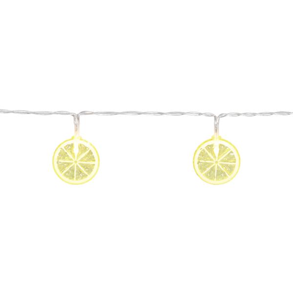 10-Count LED Lemon String Lights with Timer
