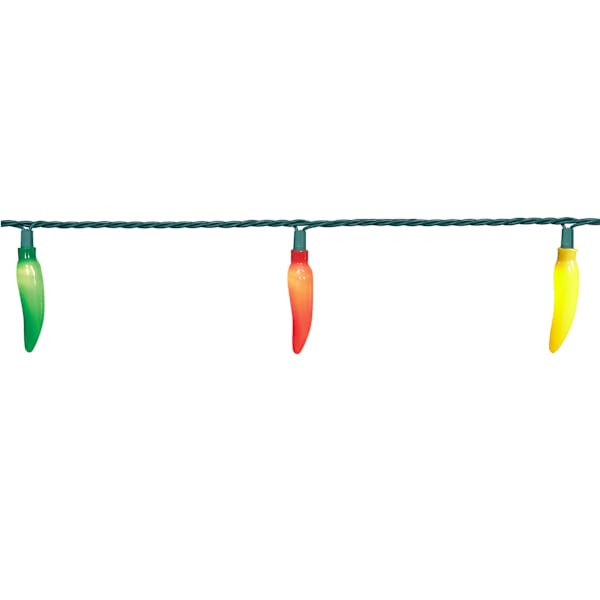 20-Count LED Chili Pepper String Lights
