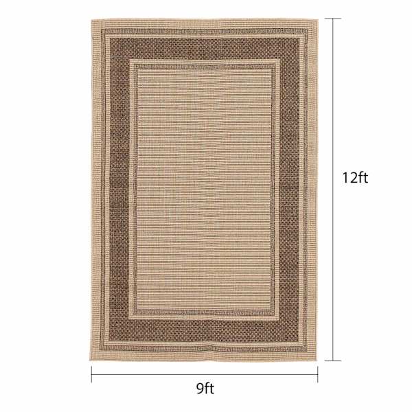 (E212) Santorini Cayden Outdoor Area Rug, 9x12