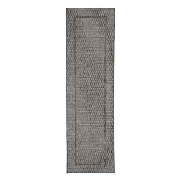 (E195) Crosby St. Santorini Border Outdoor Runner, 2x7
