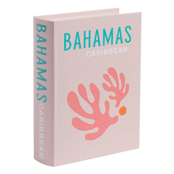 Large Light Pink Bahamas Book Box, 11x8.5x2.8