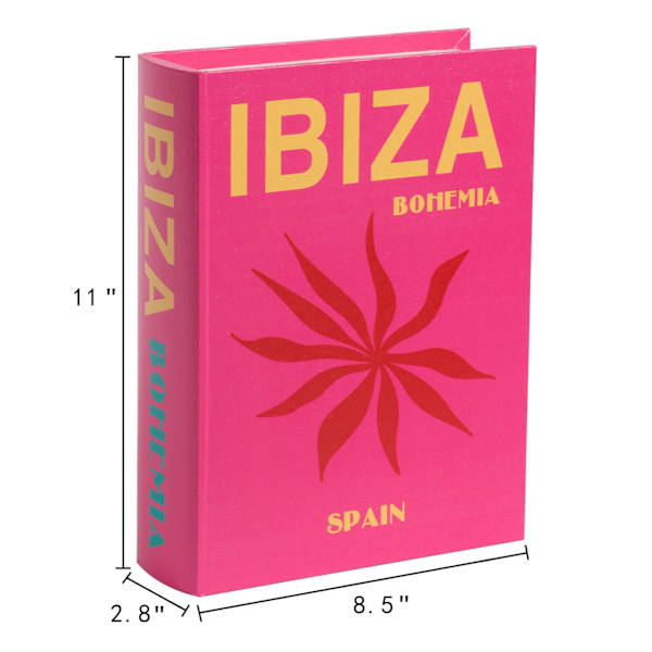 Large Pink Ibiza Book Box, 11x8.5x2.8