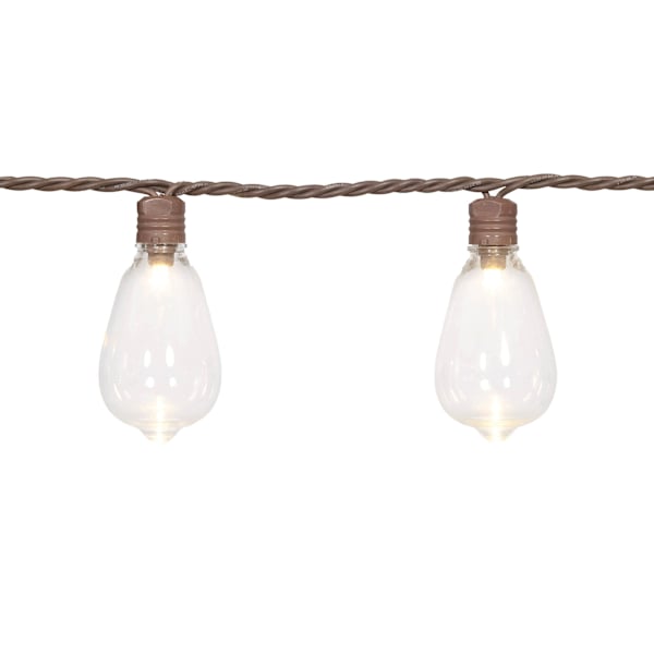 30-Count LED Edison String Light with Brown Wire