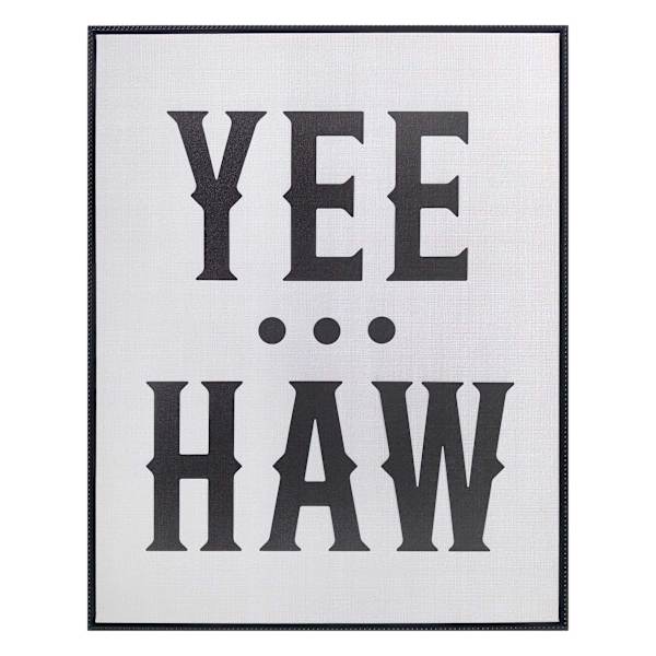 Yeehaw Canvas Wall Art, 22x28