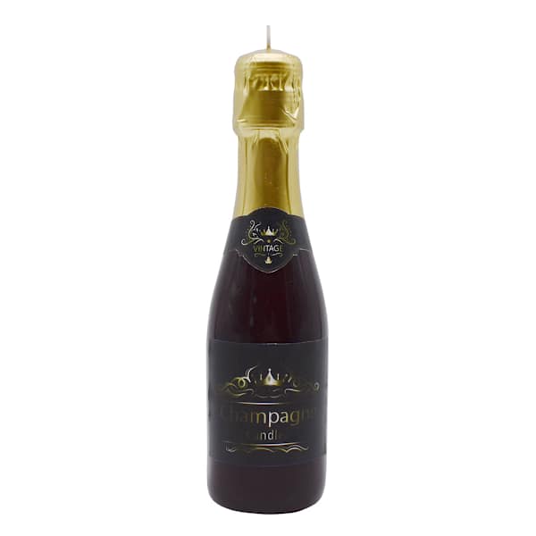 Champagne Bottle Shaped Candle