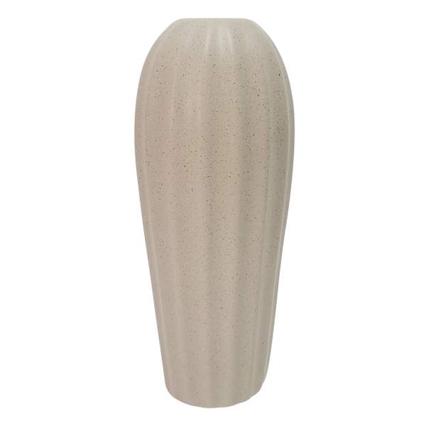 Grey Ceramic Vase, 7.9"