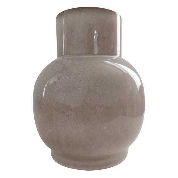 Neutral Ceramic Vase, 10.3"
