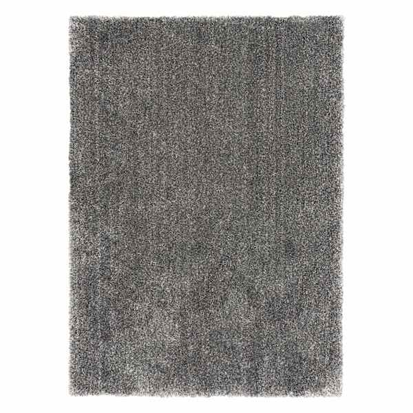 (D628) Silky Shag Grey Area Rug, 8x10