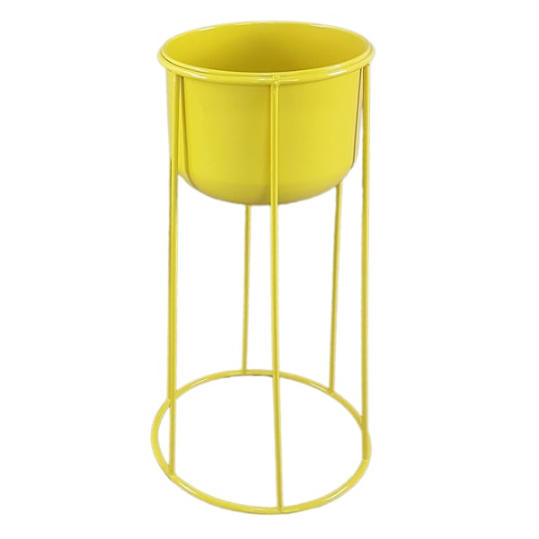 Nala Yellow Planter Stand, Medium