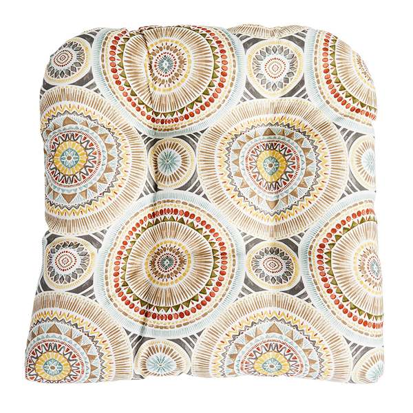 Medallion Sandstone Wicker Seat Cushion