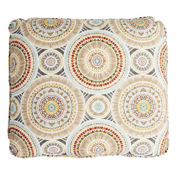 Medallion Sandstone Outdoor Corded Back Cushion