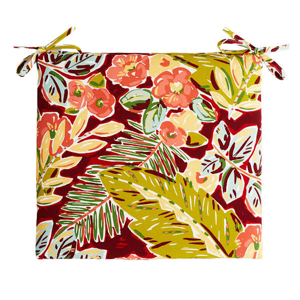 Tropical Cherry Outdoor Square Seat Cushion