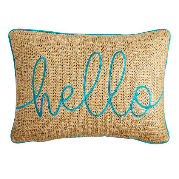 Honeybloom Hello Hermosa Outdoor Lumbar Throw Pillow, 14x20