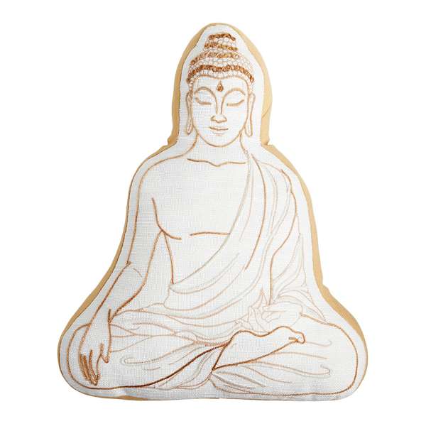 Found & Fable Shaped Buddha Outdoor Throw Pillow, 16x18