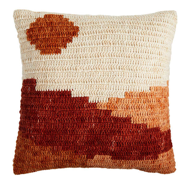 Sunrise Woven Outdoor Throw Pillow, 18"