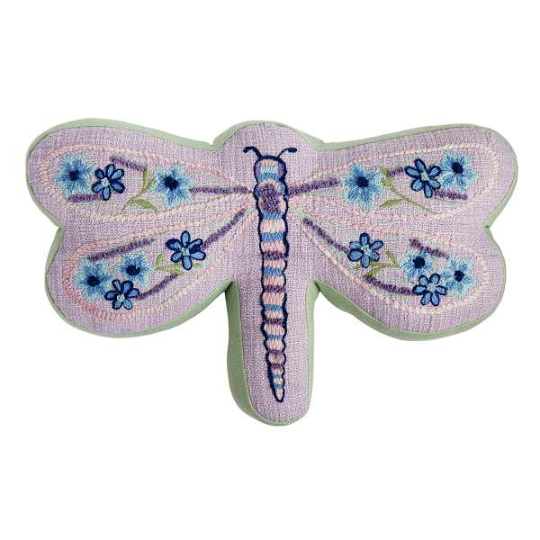 Providence Shaped Dragonfly Outdoor Pillow, 17x11