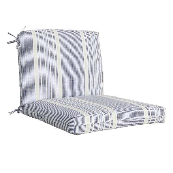 Calisto Pinstripe Hinged Outdoor Cushion