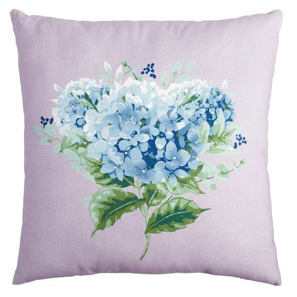 Providence Hydrenga Outdoor Throw Pillow, 18"