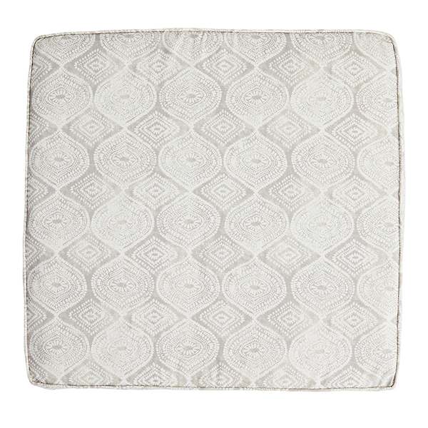 Grey Patna Geo Outdoor Deep Seat Cushion