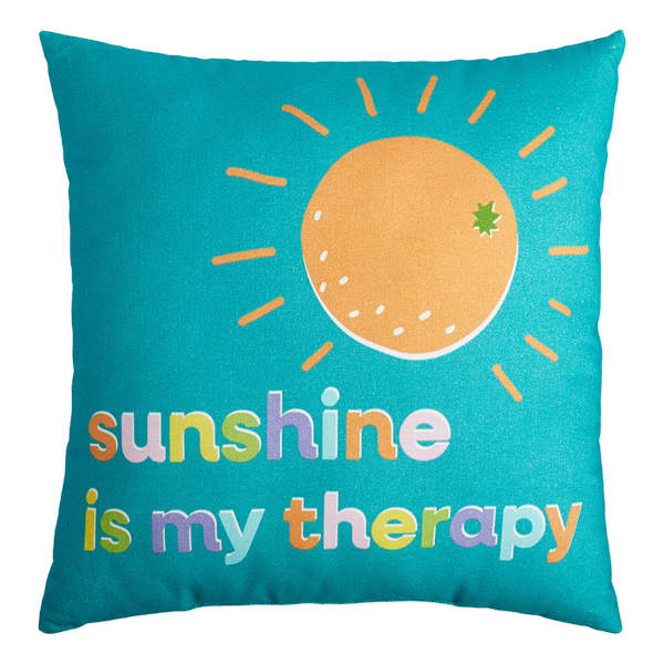 Oh Joy! Sunshine Therapy Outdoor Throw Pillow, 18"