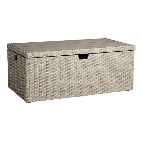 Glenco Storage Patio Coffee Table, Grey