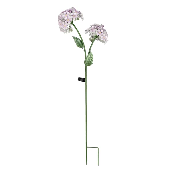 Providence Metal Flower Stake with Solar, Purple