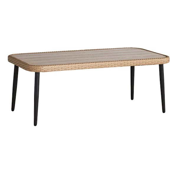 Paloma Patio Coffee Table with Rustic Grey Top