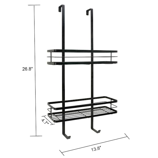 Keller Black 2-Tier over The Door Caddy