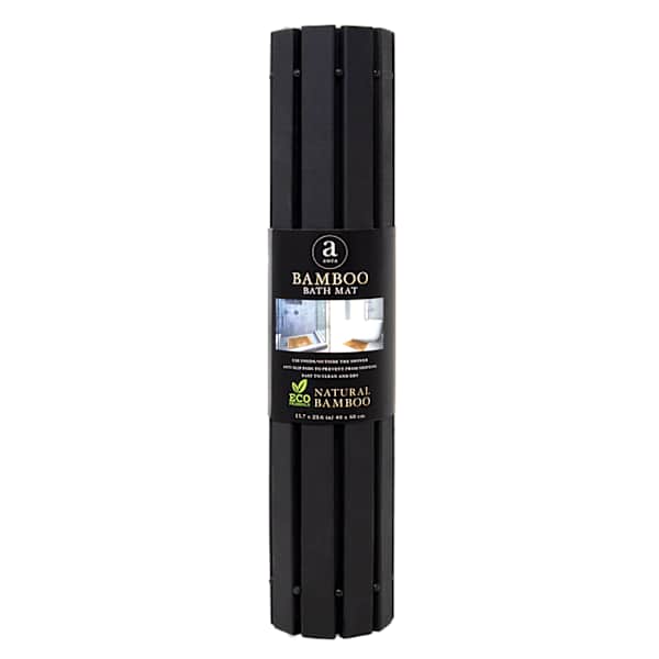 Black Bamboo Mat, 15.75x25