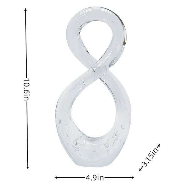 Clear Bubble Glass Décor, 11"