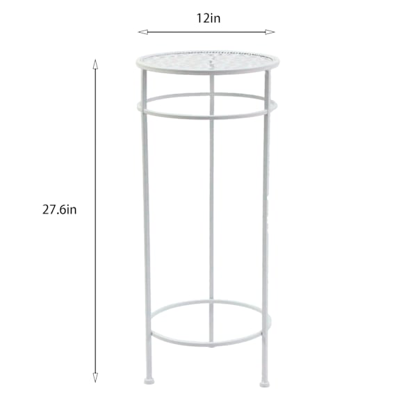 Harper White Plant Stand, Large