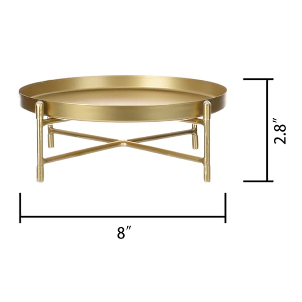 8In Gold Metal Plant Riser